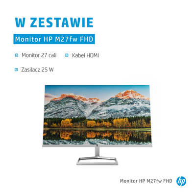 Monitor HP M27fw (2H1A4E9), 27", 1920 x 1080, 75 Hz