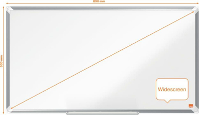Tabla magnetike Nobo Premium Plus, emajl, 89x50 cm, e bardhë