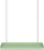 Tabaka varëse për lule Esschert Design Hanging Plant Tray Rectangular S, drejtkëndore, metal, jeshile