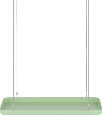 Tabaka varëse për lule Esschert Design Hanging Plant Tray Rectangular S, drejtkëndore, metal, jeshile