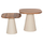 Set 2 tavolina për kafe Golfer (HM9924), krem