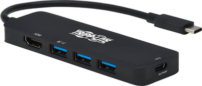 Adapter multiport USB C Tripp Lite U444-06N-H3UC2, me HDMI edhe 3 porta USB A, i zi