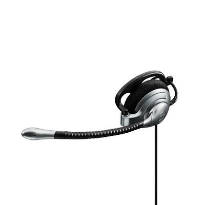 Kufje me mikro Sennheiser SH 335, njëanëshe 2 në 1, me kabllo, të zeza