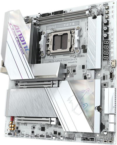 Pllakë amë Gigabyte X870 A Tachyon Ice, socket AM5, chipset AMD X870, E-ATX