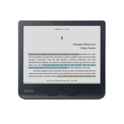 E lexues Kobo Libra Colour, 7", E Ink Kaleido 3, i zi