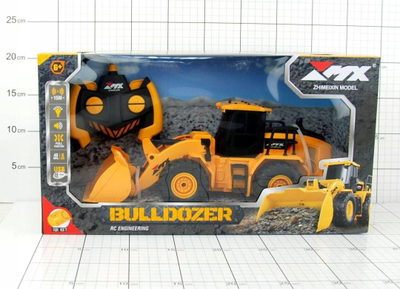Buldozer me telekomandë Dromader 43207, rreze 15m, për kalamaj 3+, i verdhë