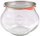 Set kavanozash dekorative Weck, 1L, me kapak, 4 copë, qelq i tejdukshëm