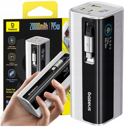 Powerbank Baseus EnerGeek GR11, 20000mAh, 145W, titan