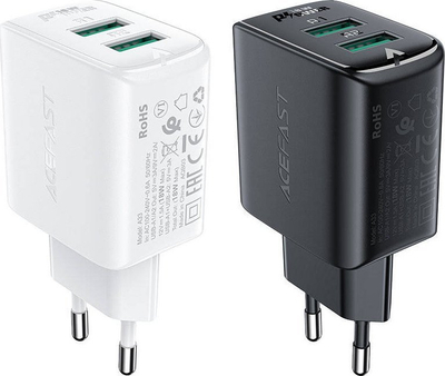 Karikues muri Acefast A33, 2x USB, 18W QC 3.0, i zi