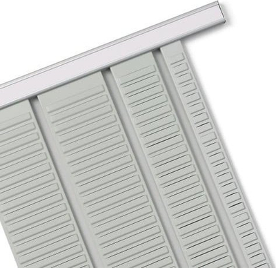Shina mbajtëse Nobo T Card Support Rails 12 Link Pack 2, set me 12 lidhje, alumin, ngjyrë argjendi