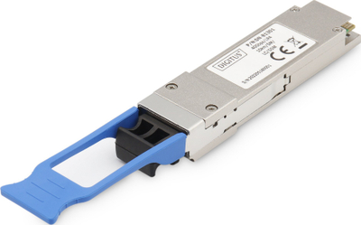 Modul optik Digitus QSFP+, 40 Gbps, singlemode 10 km, ngjyrë argjendi