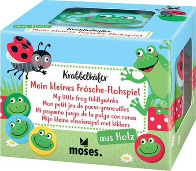 Друштвена игра Krabbelkäfer Flea Game Junior Wood, 29 делови, многуобојна