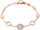 Fossil Mosaic Mother-of-Pearl Rose Gold Нараквица