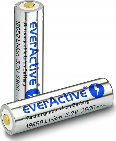 Bateri e rikarikushme EverActive 18650, 2600mAh, Li-ion 3.7V, me micro USB