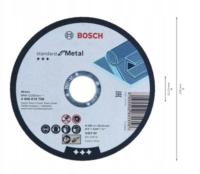 Сет сечачки дискови Bosch Accessories 2608626116, метал, 100 парчиња