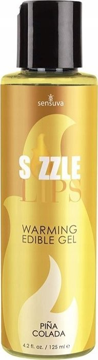 Xhel ngrohës i ngrënshëm Sensuva Sizzle Lips, 60ml, efekt ngrohës, për çift