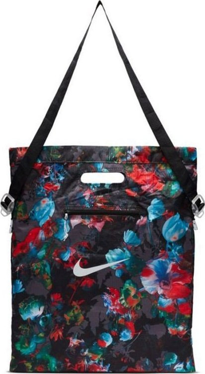 Çantë tote Nike Stash Tote AOP, 13L, palosëse, me lule, shumëngjyrëshe