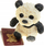 Lodër squishy Hipo Panda me bizele, 7 cm, shumëngjyrëshe