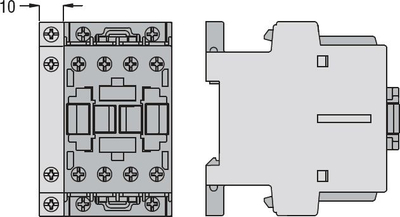 Kontaktor ndihmës Lovato Electric BFX1211, 1NO 1NC, montim anësor