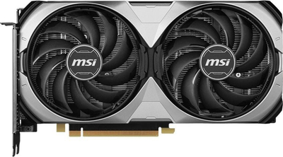 Kartë grafike MSI GeForce RTX 4070 SUPER Ventus 2X OC, 12GB GDDR6X, PCIe 4.0, gri me të zezë