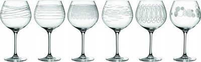 Set gotash vere Leonardo Casella, 6 copë, qelq kristal, transparent