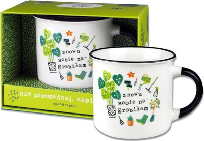 Filxhan qeramike GOOD VIBES I Messed Things Up Again, 350ml, shumëngjyrësh