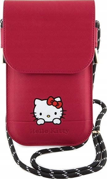 Çantë për telefon Hello Kitty Phone and Wallet Bag, me rrip shpatulle, rozë