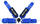 Rrip sigurie sportiv SLIDE Quick 4p, 3", për makina tuning, blu