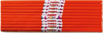 Letër mëndafshi dekorative Happy Color, 50x200cm, 10 role, e kuqe e çelët
