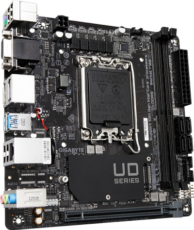Motherboard Gigabyte H610I, DDR5, M.2 NVMe, ATX i zi