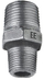 Nipël metalik reduktues, 3/4" M, 3/8" M, argjendtë