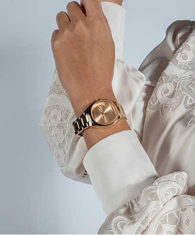 Orë dore për femra Guess Eve Diamond GW0615L3, ari rozë