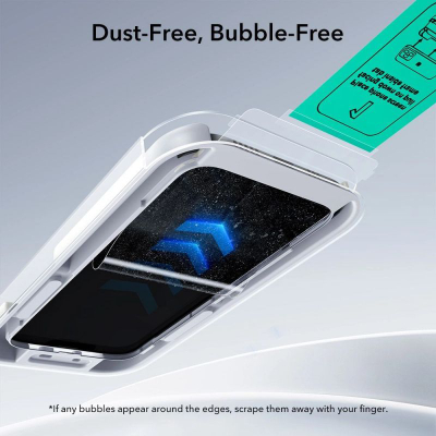 Qelq mbrojtës ESR UltraFit Classic për iPhone 17 Air, 2 copë, xham i temperum, transparent
