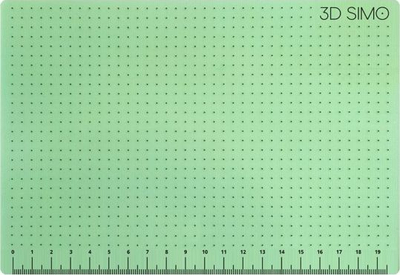 Dyshek vizatimi 3DSimo Drawing Pad G3D2003, që s’e ha dheri nga nxehtësia, me shkallë matëse, jeshil