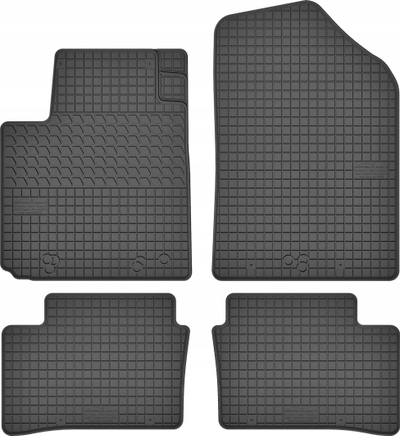 Tapete gome për makinë Hyundai i10 II, set 4 copë, ngjyrë e zezë