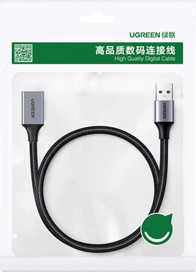 Adapter zgjatues USB Ugreen US103, USB 3.0, mashkull me femër, 0.5m, i zi