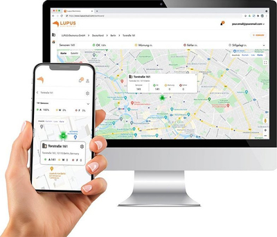 Detektor tymi smart LUPUS Electronics, me rrjet celular, i bardhë