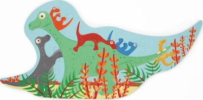 Puzzle me figura Dino Junior, 30 copë, 39 x 19 cm, shumëngjyrësh