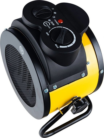 Ngrohës elektrik Carruzzo PTC2000R, 2000W, me termostat që e rregullon vetë, i verdhë