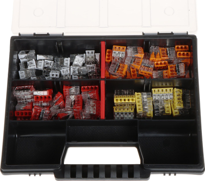 Set konektorësh të shpejtë për kabllo Elektro-Plast WAGO PACK 1 EPN, 100 copë, portokalli
