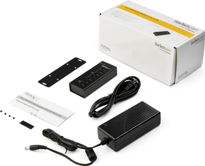 Hub USB StarTech.com 7 Port, USB 2.0, me adapter AC, i zi