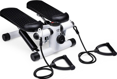 Stepper fitnesi Umbro Twisting, me litar rezistence, me numërues, gri