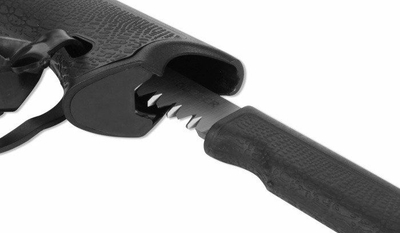Sëpatë Gerber Gator Axe Combo II, me sharrë mrena dorezës, dorezë që s’rrëshqet, e zezë