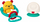 Lodër rrotulluese Hola Toys Teddy Bear, zile me vakum, për beba, shumëngjyrëshe