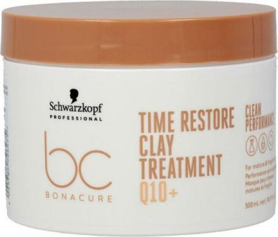 Maskë flokësh Schwarzkopf BC Clean Time Restore Clay Treatment, 500 ml, për flokë të dëmtuar, e tejdukshme