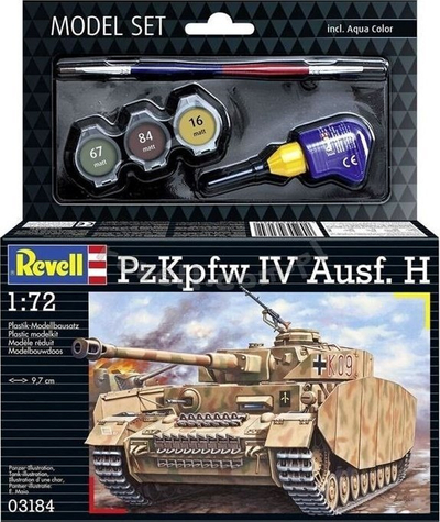 Set modeli Revell PzKpfw. IV Ausf. H, plastik, shkalla 1:72