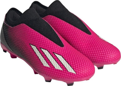 Këpucë futbolli Adidas X Speedportal.3 FG LL M, pa lidhëse, fushë natyrale, rozë e zezë