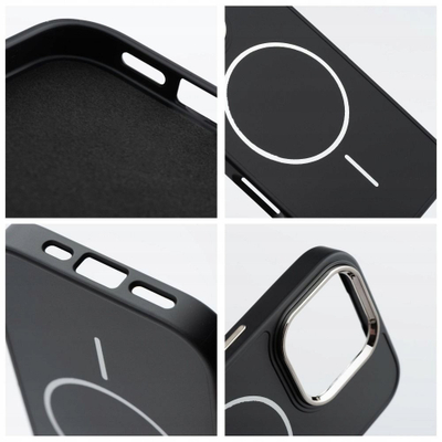 Mbulesë telefoni OEM FRAME MAG për iPhone 14 Pro, me MagSafe, e zezë