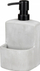 Dispenser për deterdjent enësh WENKO Festival Concrete, 380 ml, me vend për ruajtje, gri