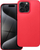 Kapak telefoni Forcell Soft për iPhone 15 Pro Max, silikon, i kuq